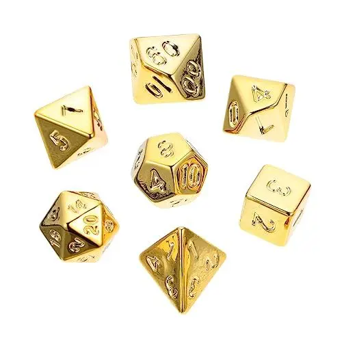 Produktbild: ibasenice 1 Satz Würfel beziehungsspiele настольные игры настольная игра brettspielr boardgame Puzzle-Spielzeug Zubehör für Tarotkarten Brettspiel-Requisite Unterhaltungszubehör Acryl Golden