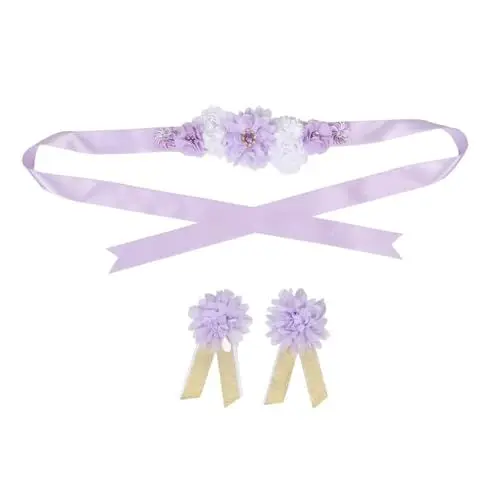 Produktbild: ibasenice Schärpengürtel Für Die Schwangerschaft Blumenschärpe Für Die Schwangerschaft Corsage Babyparty-accessoire Dekorationen Für Die Party Bequem Und Stilvoll