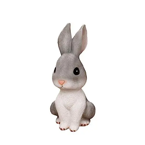 Produktbild: ibasenice 1stk Osterfiguren Dekor Tiergeldbank Esszimmertischdekoration Ostern Tischplatte Häschen Miniaturen Dekoration Osterhasenstatue Esstischdekoration Schmuckstücke Haushalt Kind