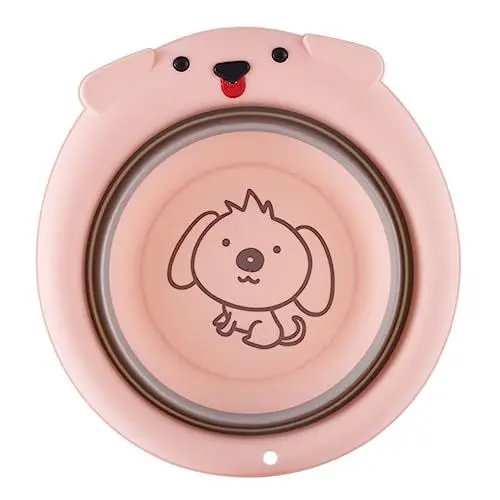 Produktbild: ibasenice 1stk Waschbecken Badewanne Für Baby Kinderbadewanne Faltbares Becken Aus Silikon Tragbares Bad Tragbare Wanne Tragbare Badewanne Für Kinder Reisen Plastik Wäschewanne Perlmutt