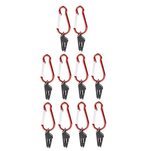 Produktbild: ibasenice 20 STK Camping Zelt Schnalle Campingzelte Zeltclips mit Verriegelungsgriff Campingzubehör grillzubehör Clips für Campingplanen Outdoor-Zelt-Clips Wohnmobil Stoffclip Sicherungsclip