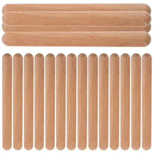 Produktbild: ibasenice Rhythmus-Sticks für Kinder 20 Stück Rhythmus-Sticks aus Holz Musik Lummi-Sticks Klassische Holz Claves Musik-Percussion-Instrument Zubehör für Kinder Erwachsene Musiker Musik Lernspielzeug