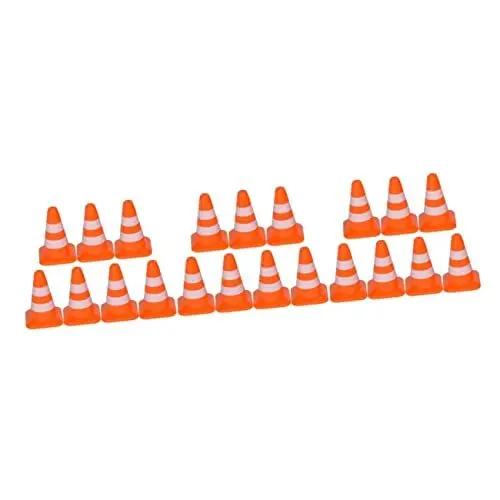 Produktbild: ibasenice 21 Stück Verkehrszeichen-Verkehrskegel Simulations-Straßenkegel Für Fußballübungen Kinder Die So Tun Als Würden Sie Spielzeug Spielen Fußballkegel Verkehrslernmodell