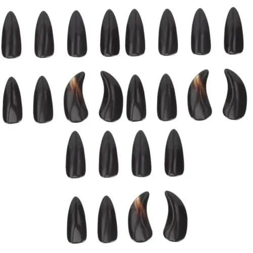 Produktbild: ibasenice 24stücke Teiliges Guzheng Nagel Junge Mädchen Und Erwachsene Natürliche Horn-nägel Für Anfänger Und Professionelle Aufführungen Schmerzfreier Finger Und Nagelschutz