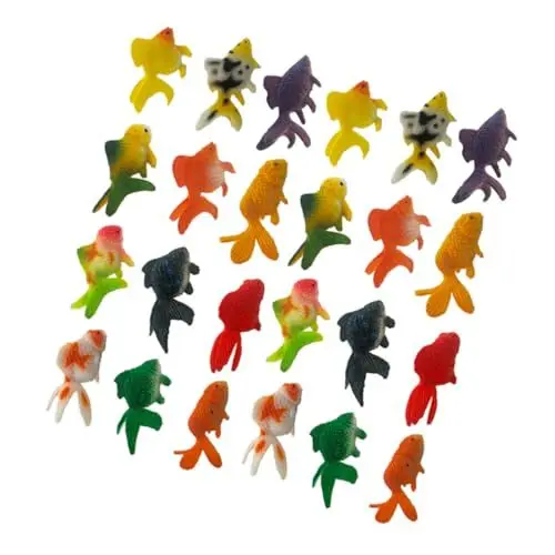 Produktbild: ibasenice 24 Stück Miniatur-meerestiere PVC-fischfiguren Realistische Aquarium-Dekorationen Für Schreibtisch Bücherregal