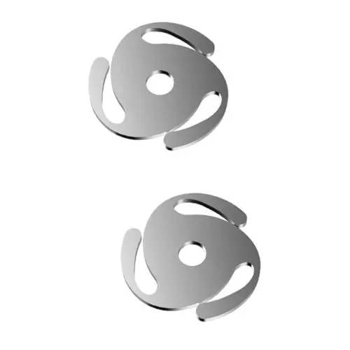 Produktbild: ibasenice 2St Aufnahmeadapter Schallplattenadapter Vinyl-Adapter Schallplatten Adapter Zoll Schallplatten-Adapter Adapter für Vinylplatten Adapter für Schallplatten Disc-Adapter Aluminium