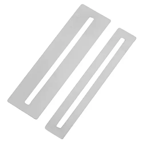 Produktbild: ibasenice 2er-set Silberfarbene Griffbrettschützer für Gitarren- und Bass-griffbrett-bundschutz Gitarrenbauer-werkzeug Bundentfernung