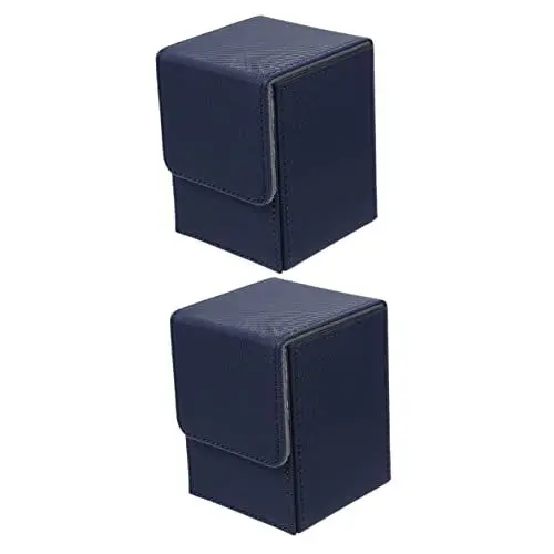 Produktbild: ibasenice 2-Teilige Box Kartenaufbewahrung Kartenhalter Kartenorganisator Kartenbox Für Spiele Tally Spielkarten Decks Karten-Pu-Organizer Spielekarten-Organizer