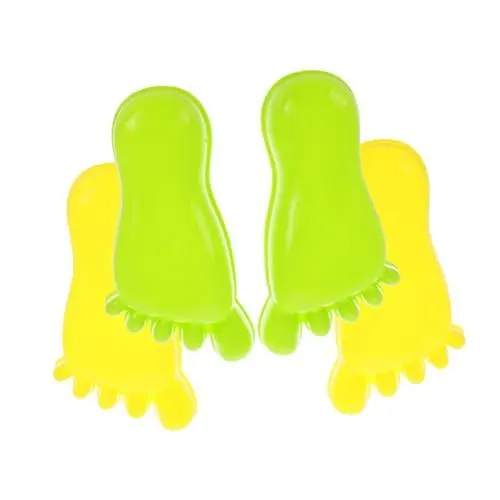 Produktbild: ibasenice 2 Paar Strand-Fußabdruck-Spielzeug strandspielzeug Outdoor Spielzeug sandspielzeug Kinder Spielzeug Sandkastenspielzeug für Kleinkinder Sandformen Sandförmchen für Kinder Plastik