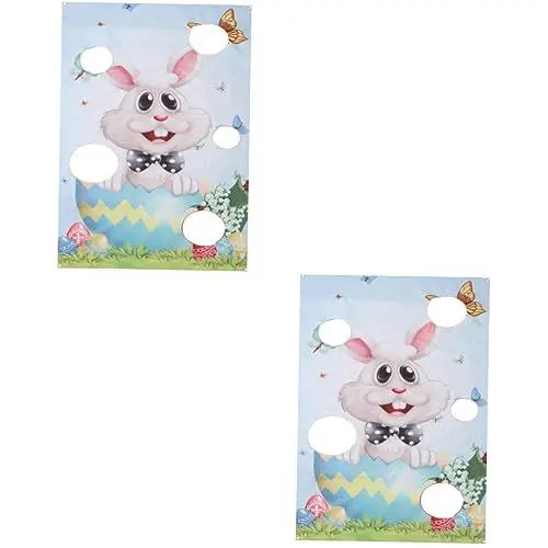 Produktbild: ibasenice 2 STK Ostern-sitzsack-Flagge Hasen-Banner Außenflagge Hasenspielzeug Für Kinder Osterhasen-gartenfahne Hasen-partyzubehör Outdoor-Spielzeug Für Kleinkinder Büro Drinnen Stoff Darts