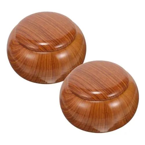 Produktbild: ibasenice 2 Stücke Schach Stück Topf Holz Schach Spiel Stück Jar Deckel Lagerung Container