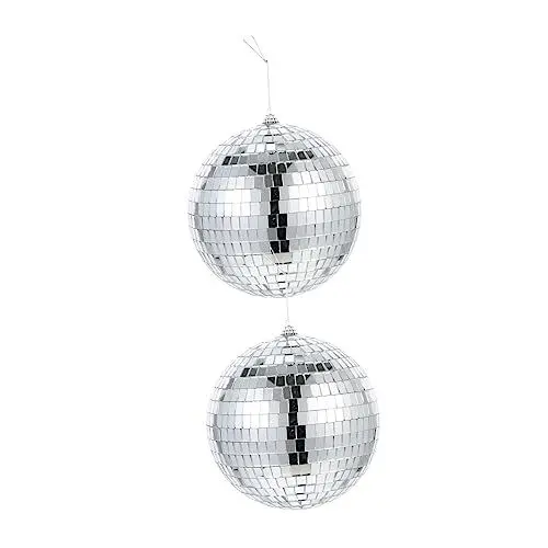 Produktbild: ibasenice 2 Stück Party Disco Kugel Dekorative Disco Kugel Reflektierende Disco Kugel Reflektierende Kugel Disco Spiegel Kugel Disco Hängekugel Hängende Disco Kugel Disco Party