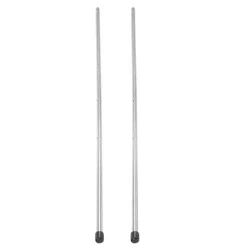 Produktbild: ibasenice 2 Stück Tischfußballstangen Tischfußball-Ersatzstangen 8 Mm Metall-Bedienstangen Tischfußballstangenstangen Desktop-Kickermaschinen Zubehör Für Standard-Kickertische