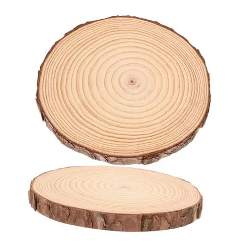 Produktbild: ibasenice 2pcs Outdoor -holzschrittsteine ​​für Garten Für Die Landschaftsbahnen Und Gartenpfade, Die Für Die Einfache Reinigung Abnehmbar Sind