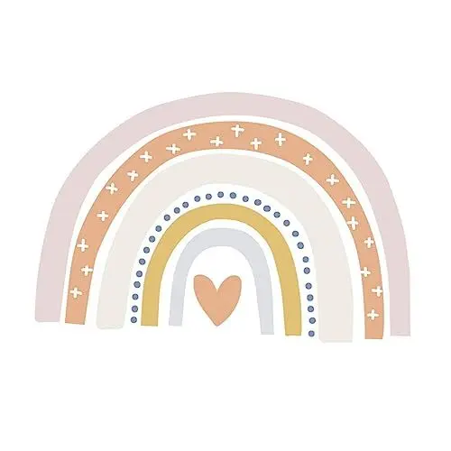 Produktbild: ibasenice 2stücke Farbige Regenbogen Wandsticker Für Kinderzimmer Wiederverwendbar Einfache Anwendung Bunte Dekoration Für Kinderzimmer Für Kreative Raumgestaltung