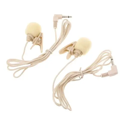 Produktbild: ibasenice 2-teiliges Ansteckmikrofon Zum Anstecken Mini-lavaliermikrofon Mit Kabel Für Die Aufnahme Von Kamera-telefoninterviews