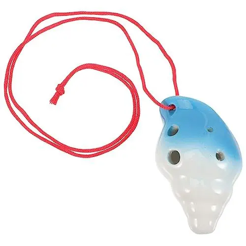 Produktbild: ibasenice 2st Okarina Didgeridoo Anhänger Anfänger Üben Wind Tiere Instrument Ocarina Wind Meisterwerk Keramik Student Muschel Souvenir