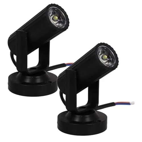 Produktbild: ibasenice 2st Partylicht Soundkontrolllampe Bühnenscheinwerfer Disco-projektorlicht Wechselnde Farbphase Dj-beleuchtungsball Schienenlichter Spiegelbeleuchtung Led Kleiner Scheinwerfer