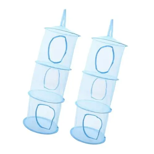 Produktbild: ibasenice Plüsch-Organizer Mit Netzaufbewahrung 2-teiliger Kuscheltierhalter Spielzeug-Organizer Für Zuhause Hängematten