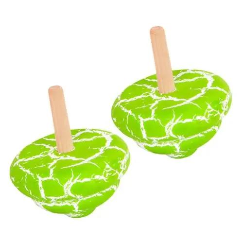 Produktbild: ibasenice 2st Spitze Knacken Holzkreisel Spielzeug Kreiselfinger Füller Für Weihnachtstüten Regenbogenspitzen Lernspielzeug Für Kinder Holzkreisel Für Kinder Geschenktasche Baby Riss Hölzern