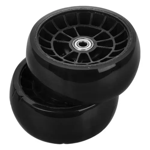 Produktbild: ibasenice 2st Zusatzräder Für Roller Universalrad Lagerdesignräder Ersatzräder Für Roller Rad Für Roller Roller-kunststoffräder Radwechsel Universelle Ersatzräder Rad Für Tretroller Black Pu