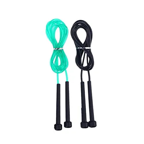 Produktbild: ibasenice 2stücke Junge Mädchen-springseil Sport-springseil Pvc-material Anti-wickelseil Einstellbare Bequemer Griff Langlebig Und Umweltschutz Für Kids Und Studenten