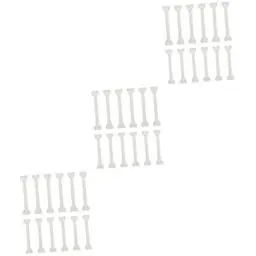 Produktbild: ibasenice 36 Stk Halloween-Requisiten Mini-Knochen-Halloween Halloween-Trickspielzeug Geisterdekor Halloween Dekoration Halloween-Dekoration Knochenstütze Halloween-Deko-Stütze Plastik Weiß