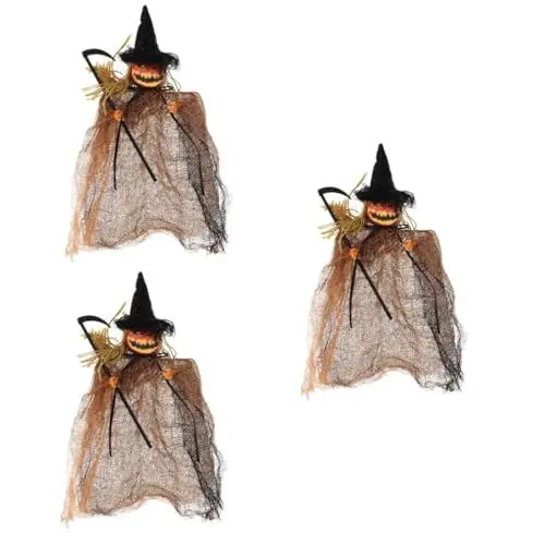 Produktbild: ibasenice 3stücke Halloween Kürbis Dekoration Hängendes Windsock Pendant Für Gruselige Partys Orangefarbener Mit Kreativem Design Für Innen Und Außenbereiche