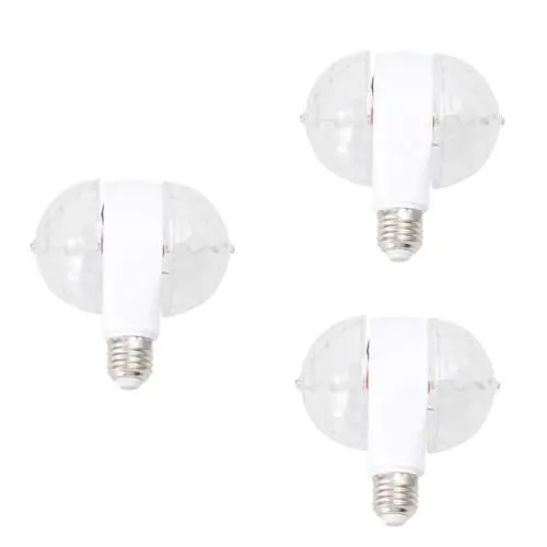Produktbild: ibasenice 3St party beleuchtung partybeleuchtung balling light Bühnenlampe Halloween- Blitzlampe Partylicht Mini-Bühnenlicht Bühnenbeleuchtung par Licht rotieren Weiß