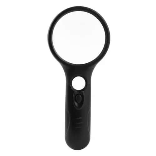 Produktbild: ibasenice 3 Beleuchtete Lupe Led-lichtlupe Handlupe Aus Glas Lupe Mit Beleuchtetem Licht Taschenlampe Handheld Abs-Rahmen