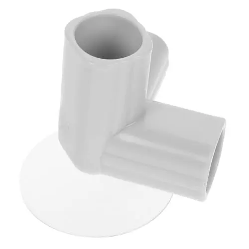 Produktbild: ibasenice 3 -Leitplanke Laufstall Ersatzteile Laufstallzubehör Laufgitter Eckverbindungen Zubehör für Laufställe T-förmige Winkelstücke Rostfreier Stahl Light Grey