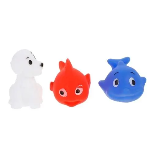 Produktbild: ibasenice 3 STK Badewanne Wasserspielzeug Duschspielzeug Aus Gummi Tiere Spritzspielzeug Babyspielzeug Zum Goodie-Bag-füller Lustiges Badespielzeug EIN Bad Nehmen Kleinkind Schwimmbad