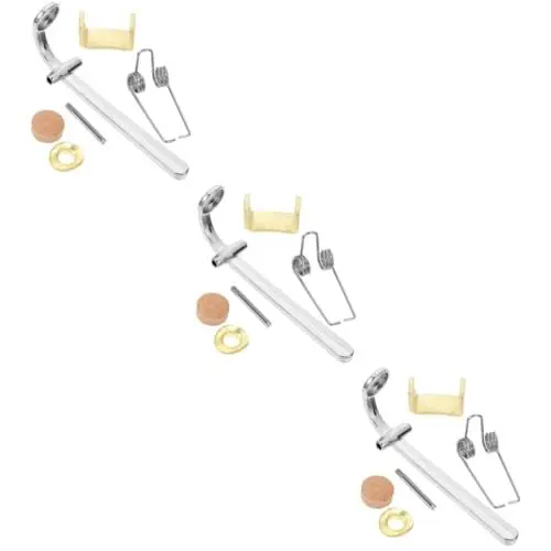 Produktbild: ibasenice 3sätze Trombone Ersatz-wasserklappen-schlüssel Mit Kork-pad Für Posaune Universelles Zubehör Für Blasinstrumente Für Anfänger Und Profis Leicht Und Platzsparend