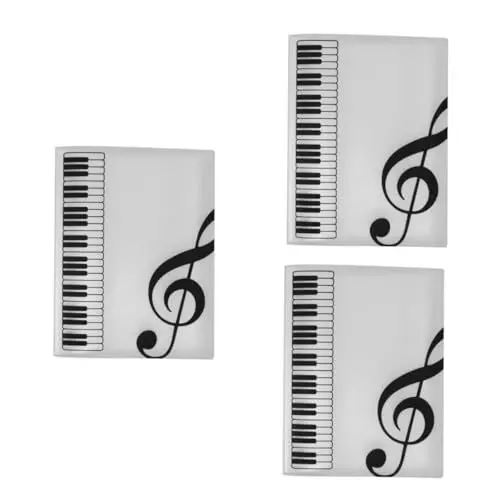 Produktbild: ibasenice 3 Stück Notenmappe Für Noten Band Musikmappe Präsentationsmappe Band Flip Ordner Seiten Kunststoff Aktenordner Klavierhalter Konzert Und Chormappe Kunststoffhülle