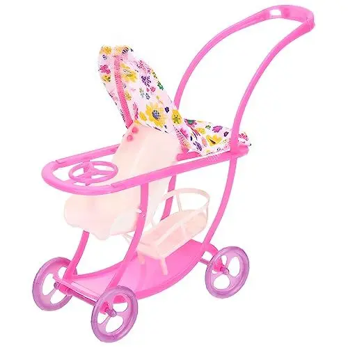 Produktbild: ibasenice 3st Kinderwagen Puppenwagen Spielen Antiker Puppenwagen Make-up-eierhalter Puppenwagen Modell Beauty-Schwamm-Mixer-Halter Make-up-Spielzeug Make-up-Mixer Stoff Baby Niedlich Korb