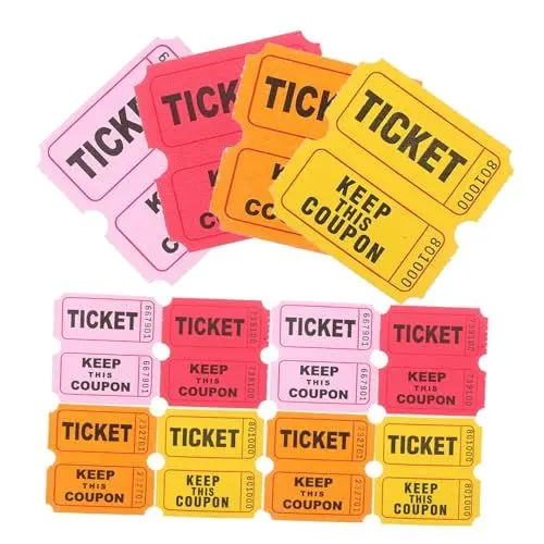 Produktbild: ibasenice Event-ticket-verlosung 400 Stück Rollen Filme Schauen Babyparty Universelle Tür-gewinntickets
