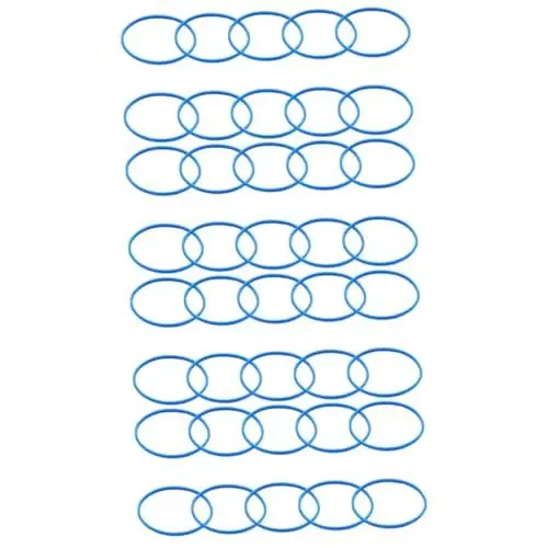 Produktbild: ibasenice 40 Stk Gummiring Aus Mikrofongeflecht Mikrofonschutzring Ersatz-grillring Mikrofongitterring Mikrofongitter-kopfteile Gummiring Für Kabelloses Mikrofon Web-kopf Handlich 7a