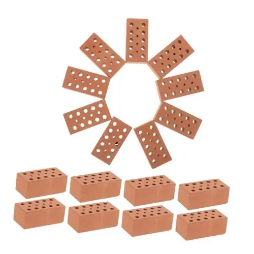 Produktbild: ibasenice Miniatur-bausteine Bausätze 40-teilig Mini-bausteine Modell Für Architektur Landschaft Keramik Realistisches