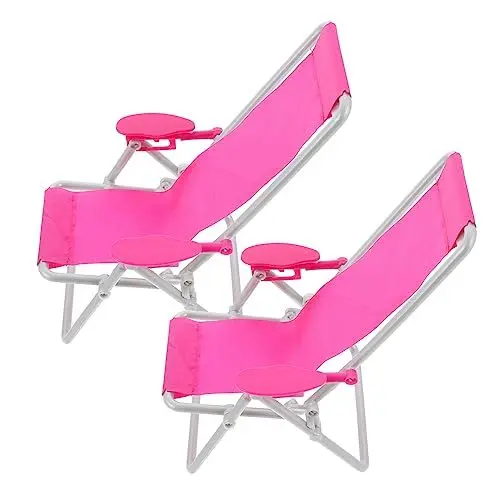 Produktbild: ibasenice 4 Babystuhl strandliege kinderspielzeug Mini-nautischer Stuhl Puppenhaus Auto zubehör Auto Model pädagogisches Spielzeug Mini-Dekoration Spielzeugzimmer