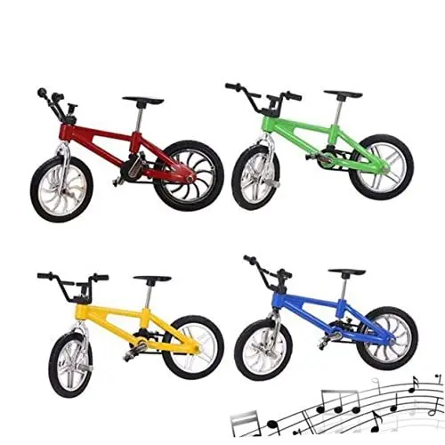 Produktbild: ibasenice 4 Stück Finger Fahrrad Mini-Griffbrettspielzeug Fahrradspielzeug für Jungen Mini-Spielzeug Spielzeug Dirtbike Mini-Fingerscooter Toys for mädchen Spielzeug Miniatur Fahrrad