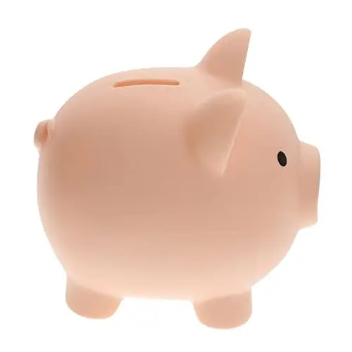 Produktbild: ibasenice 4 Stück Sparschwein aus Vinyll Regaldekor Vinyl- schmücken Mädchensparschweine für Kinder Geld Storage Boxes aufbwahrungs-Box Sparkasse Sparschwein Mädchen schöne Münzdose