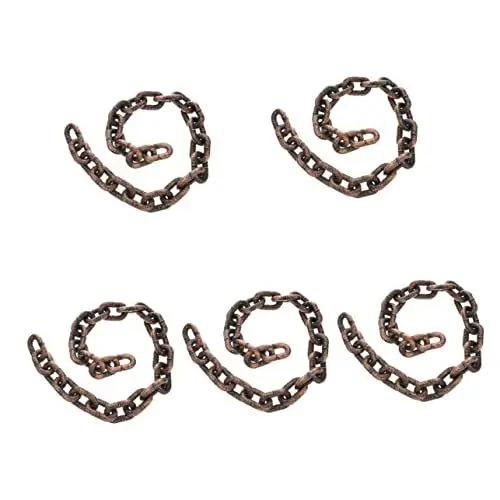 Produktbild: ibasenice 5 Stück Simulierte Eisenkette Halloween Grusel Dekoration Halloween Grusel Requisiten Halloween Dekorationskette Streich Requisite Halloween Dekor Requisite Ketten
