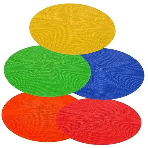 Produktbild: ibasenice 5stücke Fußball-trainingsplatten Aus PVC Für Fußballmarkierung Runde Design-trainingsscheiben Und Leicht Für Sportausbildung