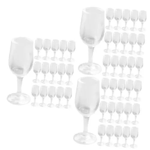 Produktbild: ibasenice 60 STK Puppenhaus plastiktisch Plastic Miniaturdekoration Mini-Foto-Requisiten Whisky-Gläser Cocktailgläser Miniatur-Hausdekoration Mikro-Landschaftskelch Haushalt Käse