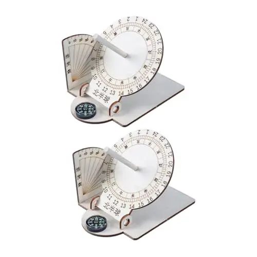 Produktbild: ibasenice 6 STK Lehrmittel selber zusammenbauen Instrumente Lernspielzeug Hilfsmittel für den Heimunterricht Modelle Wohnkultur äquatoriale Sonnenuhr Haushalt Dekorationen Kind hölzern