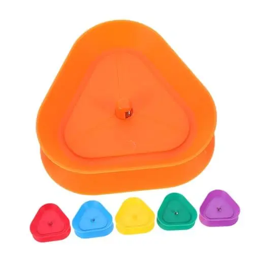 Produktbild: ibasenice 6 Stück Spielkartenhalter Dreieckiges Pokertablett Kleine Hände Plastikkartenhalter Für Kinder Erwachsene Senioren Pokerpartys Familienkartenspielzeug