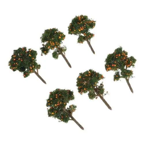 Produktbild: ibasenice 6pcs Miniatur Künstliche Baummodell Zitronenbäume Für DIY -sandtisch -Landschaft Realistischer Gefälschter Zitronenfruchtbaum Für Wohnkultur Faux Zitronenbaum