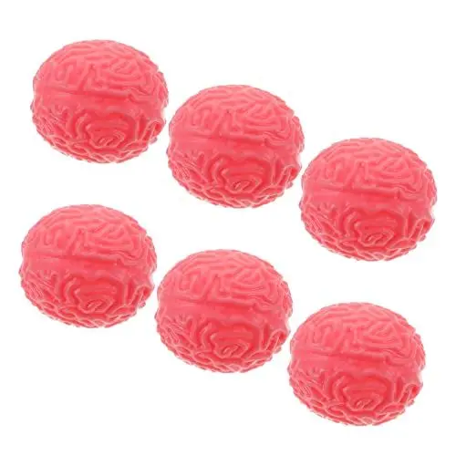 Produktbild: ibasenice 6st Gehirn-Stress-Ball Gehirnspielzeug Zusammendrücken Kniffliges Partyspielzeug Druckentlastungsspielzeug Spielzeug Für Goodie-Bags Gehirnmodell Weiches Gummi Dekorationen