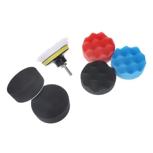Produktbild: ibasenice 7stück Teiliges Auto Polierpad Set Waben Polierpads Für Polieren Und Versiegeln Von Autolack Waschbare Und Wiederverwendbare Schwämme Zufälligen Farben Optimal Für