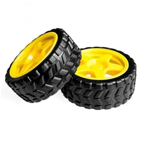 Produktbild: ibasenice 8 STK Gummirad kompatibel Engine maehroboter roborox Bots Auto zunehör Stuck Accessories Auto auto4parts Auto zübehör Robotic intelligent Spielzeugauto Reifen Chassis Kind Zubehör